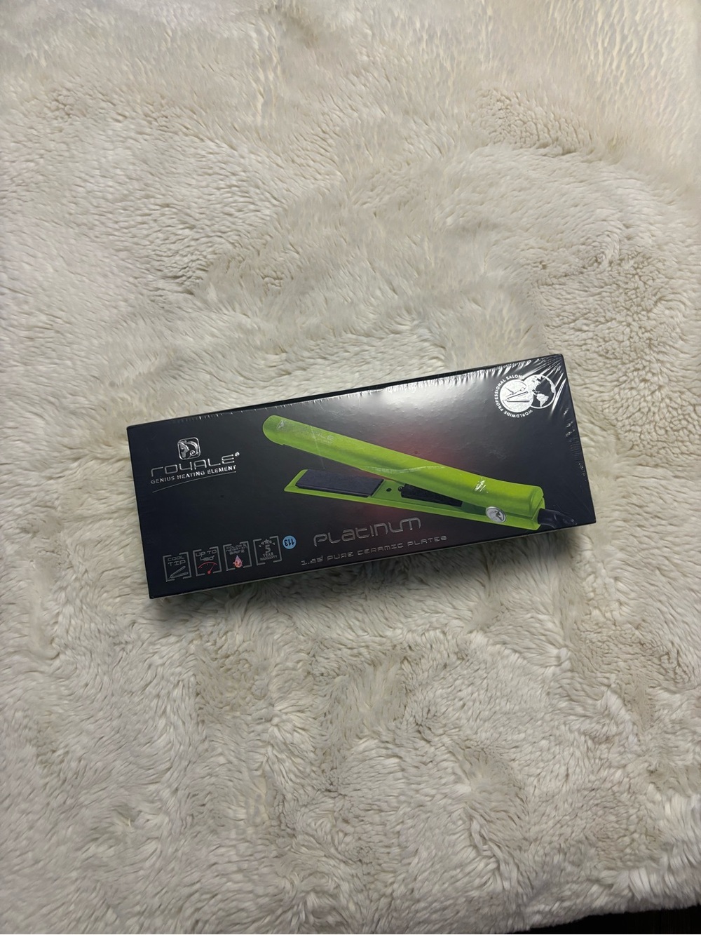 NIB Royale Platinum Genius Heating Element Green Hair Straightener